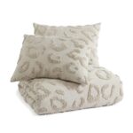 Juego de funda de edredón Peri Home CHF Industries 2D2205D3LE algodón 100 por ciento diseño leopardo chenilla tamaño Que