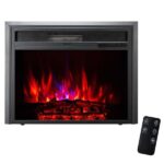 Chimenea Eléctrica de 32 Pulgadas con Control Remoto Canary Products T000009738LG | Efecto de Llama LED e Inserto con Co