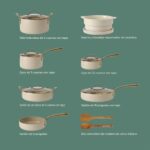 Batería de cocina juego de ollas y sartenes bloomhouse Gibson 144694.15 de 15 piezas aluminio antiadherente cerámico lib