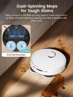 Robot aspirador y trapeador Lefant M3 12000 Pa lavado automático de trapeador auto vaciado