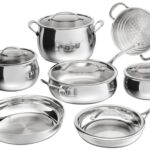 Batería de cocina Cuisinart PCT-12 acero inoxidable triple capa PureClad 12 piezas