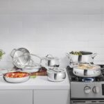 Batería de cocina Cuisinart PCT-12 acero inoxidable triple capa PureClad 12 piezas