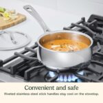 Batería de cocina Cuisinart PCT-12 acero inoxidable triple capa PureClad 12 piezas
