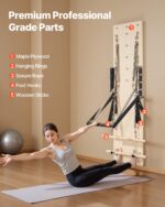 VEVOR Pilates Reformer Foldable, Suitable for Intermediate and Beginners Users, Pilates Equipment for Home Gym Studio Us