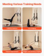 VEVOR Pilates Reformer Foldable, Suitable for Intermediate and Beginners Users, Pilates Equipment for Home Gym Studio Us