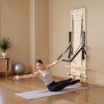 VEVOR Pilates Reformer Foldable, Suitable for Intermediate and Beginners Users, Pilates Equipment for Home Gym Studio Us