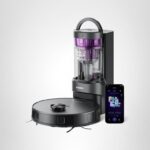 Robot Aspirador y Trapeador Eureka E20 Plus NERE20PLUS – Estación Vaciado Automático 45 Días sin Bolsa, Succión 8,000Pa,