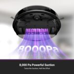 Robot Aspirador y Trapeador Eureka E20 Plus NERE20PLUS – Estación Vaciado Automático 45 Días sin Bolsa, Succión 8,000Pa,