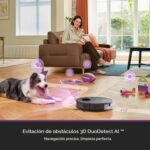 Robot Aspirador y Trapeador Eureka E20 Plus NERE20PLUS – Estación Vaciado Automático 45 Días sin Bolsa, Succión 8,000Pa,