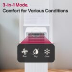 Aire acondicionado portátil LG LP0825WFR 8000 BTU DOE 11000 BTU ASHRAE enfría 33 m2 control remoto pantalla LCD filtro l