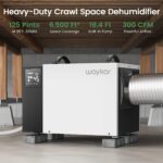 Deshumidificador Waykar AFW2.0DPM 125 Pintas con Bomba 6500 ft² Certificado TUV