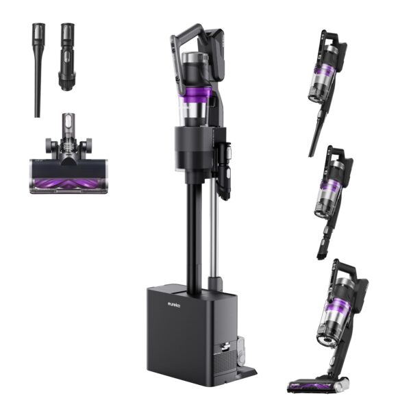 Aspiradora de Barra Inalámbrica Eureka Stylus Elite NEC490SE 350W con Estación de Limpieza y Filtro HEPA