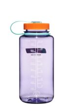 Nalgene Botella de agua Tritan de 32 onzas, sin BPA, boca ancha, para entrenamientos y viajes, amatista, paquete de 6