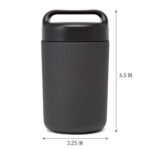 Epoca Goodful tarro alimentos acero inoxidable sellado al vacio doble pared 16 oz gris paquete 6 piezas