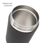 Epoca Goodful tarro alimentos acero inoxidable sellado al vacio doble pared 16 oz gris paquete 6 piezas