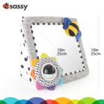 Sassy Tummy Time See Me - Espejo de piso para mayores de 0 meses (80928) (paquete de 6)