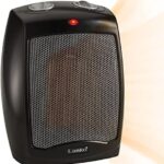 Calentador de Cerámica Lasko CD09250 para Mesa y Escritorio con Termostato, 1500 W, 9 Pulg