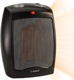 Calentador de Cerámica Lasko CD09250 para Mesa y Escritorio con Termostato, 1500 W, 9 Pulg