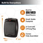 Calentador de Cerámica Lasko CD09250 para Mesa y Escritorio con Termostato, 1500 W, 9 Pulg