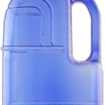 Botella de agua cuadrada New Wave Enviro 1galsqr 1 galón libre de BPA color azul paquete de 12 piezas con tapa de rosca