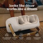 Homedics Luxe Comfort Masajeador de pies y pantorrillas con calor, Shiatsu, amasamiento profundo, compresión de aire, im