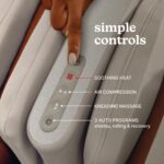 Homedics Luxe Comfort Masajeador de pies y pantorrillas con calor, Shiatsu, amasamiento profundo, compresión de aire, im