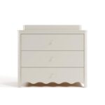 Storkcraft Casablanca - Cómoda de 3 cajones con cambiador extraíble (avena helada) – Cómoda de madera con certificación