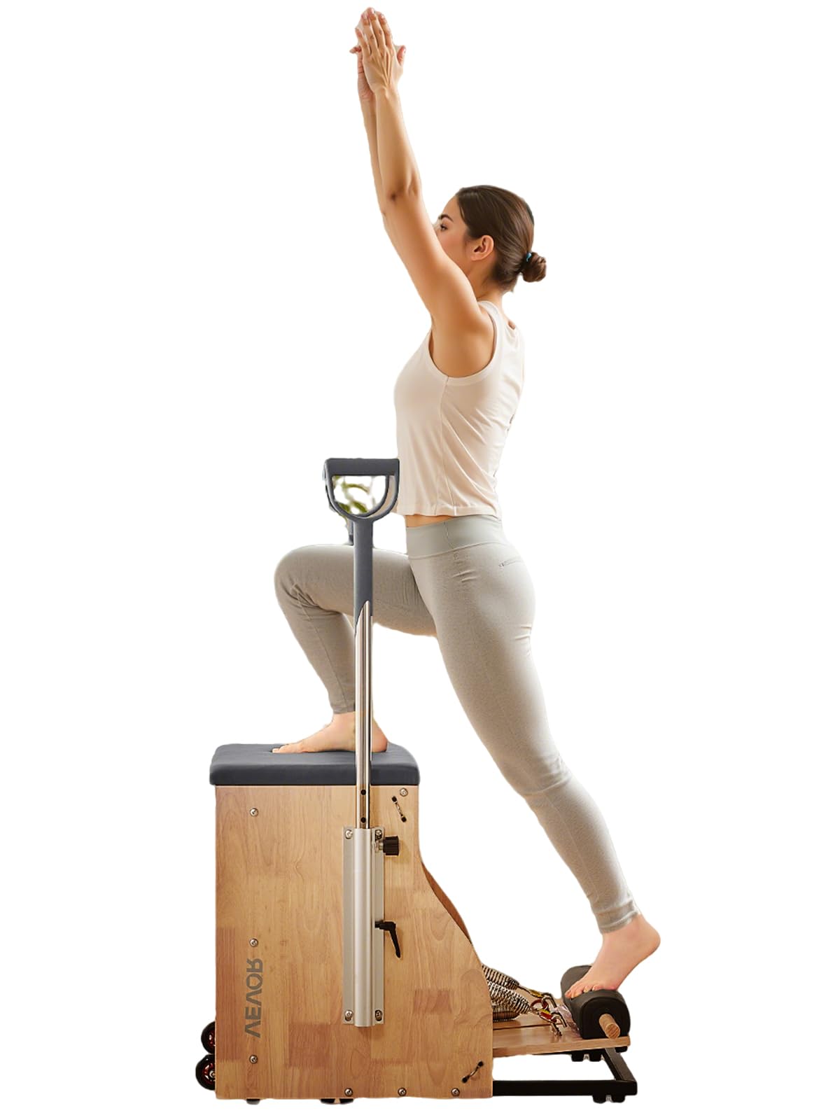 Version 1.0.0 VEVOR Pilates Reformer Foldable, Suitable for Intermediate and Beginners Users, Pilates Equipment for Home Gym Studio Us