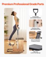 VEVOR Pilates Reformer Foldable, Suitable for Intermediate and Beginners Users, Pilates Equipment for Home Gym Studio Us