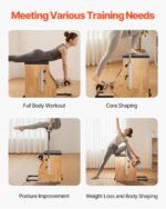 VEVOR Pilates Reformer Foldable, Suitable for Intermediate and Beginners Users, Pilates Equipment for Home Gym Studio Us