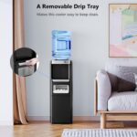 Dispensador de agua con máquina de hielo Electactic HZB-15YLR enfriador de agua caliente y fría carga superior para garr
