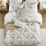 Edredon floral acuarela algodon satinado Harbor House E&E Co Ltd DBA JLA Home HH10-1877 300 hilos California King todas