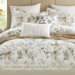 Edredon floral acuarela algodon satinado Harbor House E&E Co Ltd DBA JLA Home HH10-1877 300 hilos California King todas