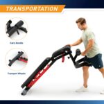 Marcy Banco de Pesas Ajustable para Gimnasio en Casa, Banco de Entrenamiento Resistente con Respaldo de 7 Posiciones, In