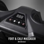 Brookstone - Masajeador de pies y pantorrillas con calor, masajeador de pies de tejido profundo para soporte de circulac