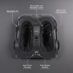 Brookstone - Masajeador de pies y pantorrillas con calor, masajeador de pies de tejido profundo para soporte de circulac