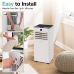 Aire acondicionado portatil SereneLife SLPAC81 8000 BTU con deshumidificador ventilador y temporizador 24 horas cobertur