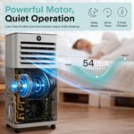 Aire acondicionado portatil SereneLife SLPAC81 8000 BTU con deshumidificador ventilador y temporizador 24 horas cobertur