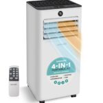 Aire acondicionado portátil y calentador SereneLife SLPACHT102 10000 BTU deshumidificador ventilador 450 pies cuadrados