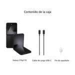 Smartphone plegable Samsung Galaxy Z Flip7 FE SM-F761UZKEXAA 256GB Android batería larga duración 5G color negro 2025