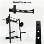 Fitvids Power Rack Squat Stand, 1000 Pound Capacity 3“ x 3” for Home & Garage Gym with J-Hooks, Multiple Styles