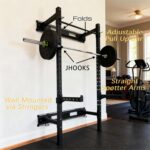 Fitvids Power Rack Squat Stand, 1000 Pound Capacity 3“ x 3” for Home & Garage Gym with J-Hooks, Multiple Styles