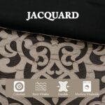 Juego de edredon Madison Park Odette E&E Co JLA Home MP10-8726 King 104x92 pulgadas medallón de damasco jacquard sobrere