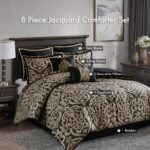 Juego de edredon Madison Park Odette E&E Co JLA Home MP10-8726 King 104x92 pulgadas medallón de damasco jacquard sobrere