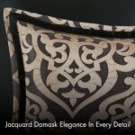 Juego de edredon Madison Park Odette E&E Co JLA Home MP10-8726 King 104x92 pulgadas medallón de damasco jacquard sobrere