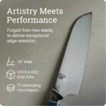 Shun Cuchillo Santoku Shiranami de 7" Kai FRD0702