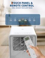 Aire acondicionado portatil 4 en 1 GarveeTech BS-8K-WT-iS1x 8000 BTU para cuartos hasta 33 m2 con refrigeracion ventilad