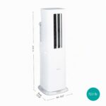 Aire acondicionado portátil inversor Hisense AHTP0825UW1W 8000 BTU calor y frío manguera doble deshumidificador operació