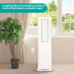 Aire acondicionado portátil inversor Hisense AHTP0825UW1W 8000 BTU calor y frío manguera doble deshumidificador operació