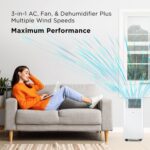 Aire acondicionado portátil inteligente TCL H6P44W 6000 BTU deshumidificador ventilador para espacios hasta 23 m2 contro